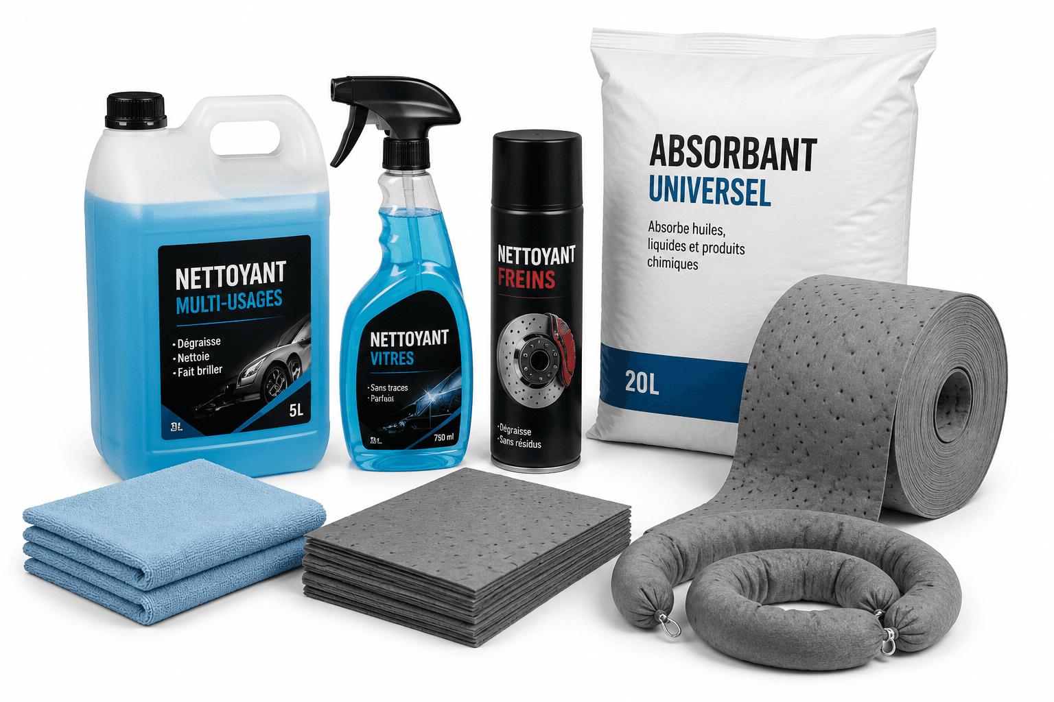 Nettoyant et absorbant