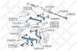 57-00131-SX STELLOX rear lower control arm aperçu 2