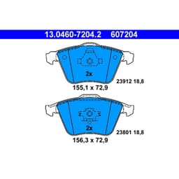 Jeu de plaquettes de frein ATE 13.0460-7204.2, avant aperçu 2