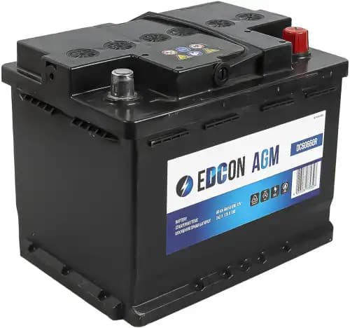 DC60660R EDCON AGM battery ! 60Ah 660A ETN 0 (R+) 19.5/17.9 H5/LN2 242x175x190 B13 \