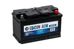 RDC80760 EDCON AGM battery ! 80Ah 760A ETN 0 (R+) 19.5/17.9 H7/LN4 315x175x190 B13 aperçu 2