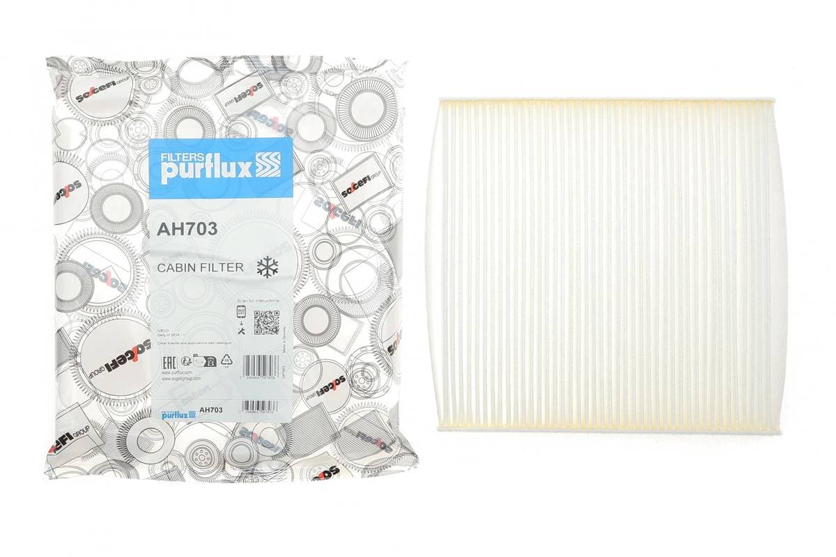 Filtre d'habitacle (filtre à pollen) PURFLUX AH703