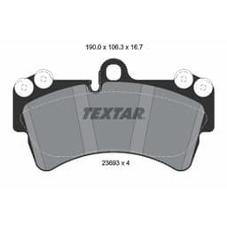 Jeu de plaquettes de frein TEXTAR 2369302, avant aperçu 2