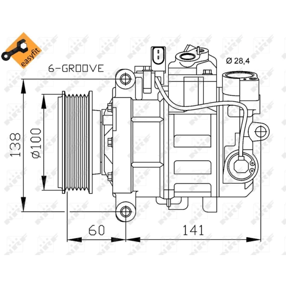 Compresseur de climatisation NRF 32263