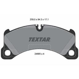 Jeu de plaquettes de frein TEXTAR 2468501, avant aperçu 2