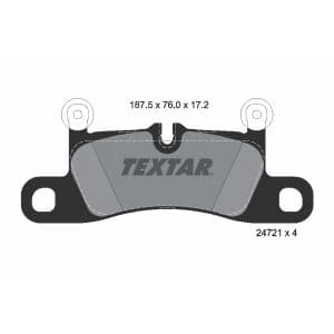 Jeu de plaquettes de frein TEXTAR 2472101, arrière