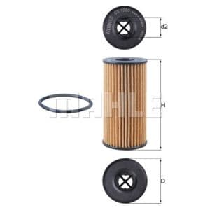 Filtre à huile KNECHT OX1308D