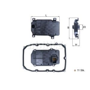 Filtre hydraulique, boîte de vitesses automatique KNECHT HX 187KIT