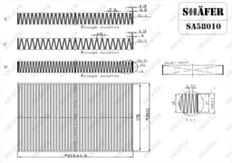 Filtre d'habitacle Shafer SA58010  aperçu 2