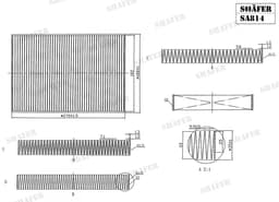 Filtre d'habitacle Shafer SA814  aperçu 2