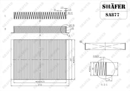 Filtre d'habitacle Shafer SA877 aperçu 2