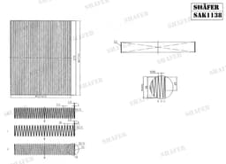 Filtre d'habitacle Shafer SAK1138 aperçu 2