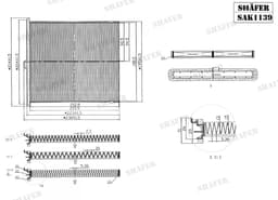 Filtre d'habitacle Shafer SAK1139 aperçu 2