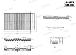Filtre d'habitacle Shafer SAK138 aperçu 2