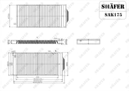 Filtre d'habitacle Shafer SAK175  aperçu 2