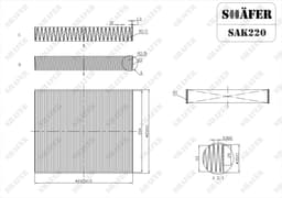 Filtre d'habitacle Shafer SAK220 aperçu 2