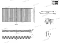 Filtre d'habitacle Shafer SAK252 aperçu 2