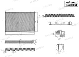 Filtre d'habitacle Shafer SAK307NP aperçu 2