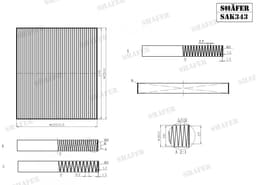 Filtre d'habitacle Shafer SAK343 aperçu 2