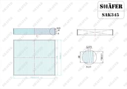 Filtre d'habitacle Shafer SAK345 aperçu 2