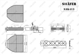 Filtre d'habitacle Shafer SAK413 aperçu 2