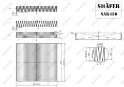 Filtre d'habitacle Shafer SAK436 aperçu 2
