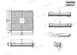 Filtre d'habitacle Shafer SAK452 aperçu 2