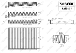 Filtre d'habitacle Shafer SAK457  aperçu 2