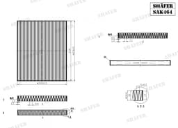 Filtre d'habitacle Shafer SAK464 aperçu 2