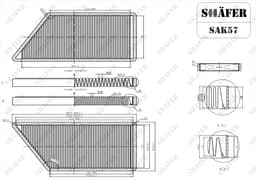 Filtre d'habitacle Shafer SAK57 aperçu 2