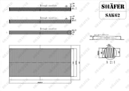 Filtre d'habitacle Shafer SAK62  aperçu 2