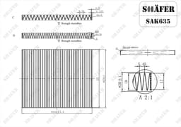 Filtre d'habitacle Shafer SAK635  aperçu 2