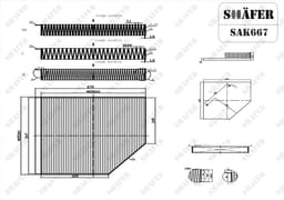 Filtre d'habitacle  Shafer SAK667 aperçu 2