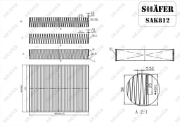 Filtre d'habitacle Shafer SAK812 aperçu 2