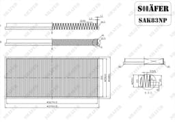 Filtre d'habitacle Shafer SAK83NP aperçu 2