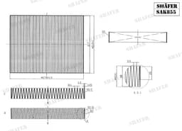 Filtre d'habitacle Shafer SAK855 aperçu 2