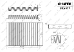 Filtre d'habitacle Shafer SAK877 aperçu 2