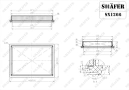 Filtre à air Shafer SX1266  aperçu 2