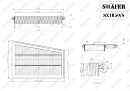 Filtre à Air Shafer SX1850/S  aperçu 2