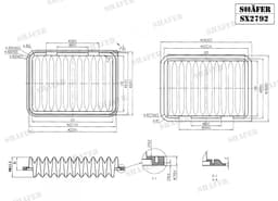 Filtre à Air Shafer SX2792  aperçu 2