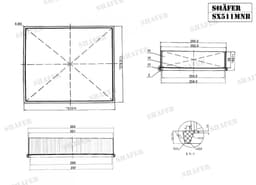 Filtre à аir Shafer SX511MNB  aperçu 2