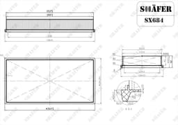Filtre à air Shafer SX684 aperçu 2
