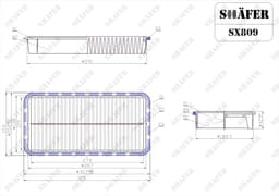 Filtre à аir Shafer SX809  aperçu 2