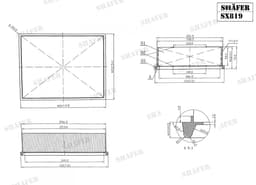 Filtre à аir Shafer SX819  aperçu 2