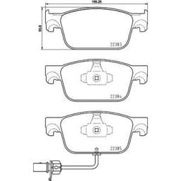 Jeu de plaquettes de frein BREMBO P 85 153, avant aperçu 2