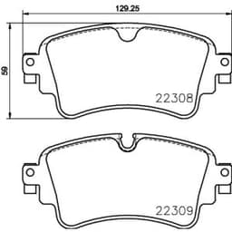 Jeu de plaquettes de frein BREMBO P 85 154, arrière aperçu 2