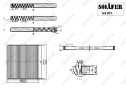 Filtre d'habitacle Shafer SA109 aperçu 2