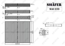 Filtre d'habitacle Shafer SA1123 aperçu 2