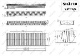 Filtre d'habitacle Shafer SA239/S  aperçu 2