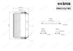 FOE153/7D2 - Filtre à huile Shafer aperçu 2